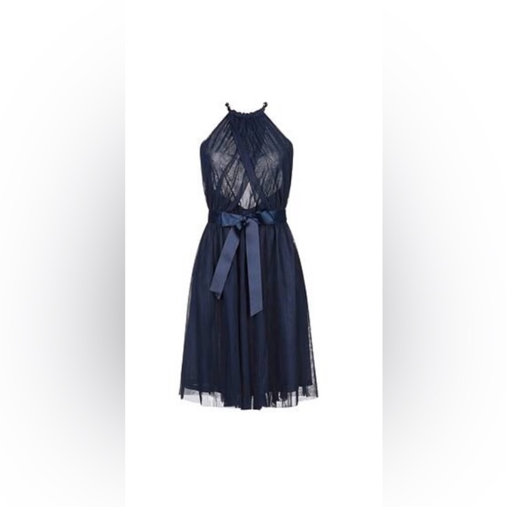 Relished Midnight Blue Backless Dress
